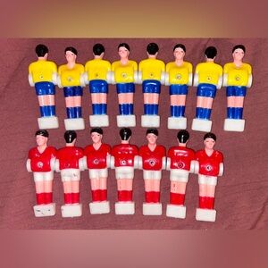 Yellow & Red  Fooseball Table Men